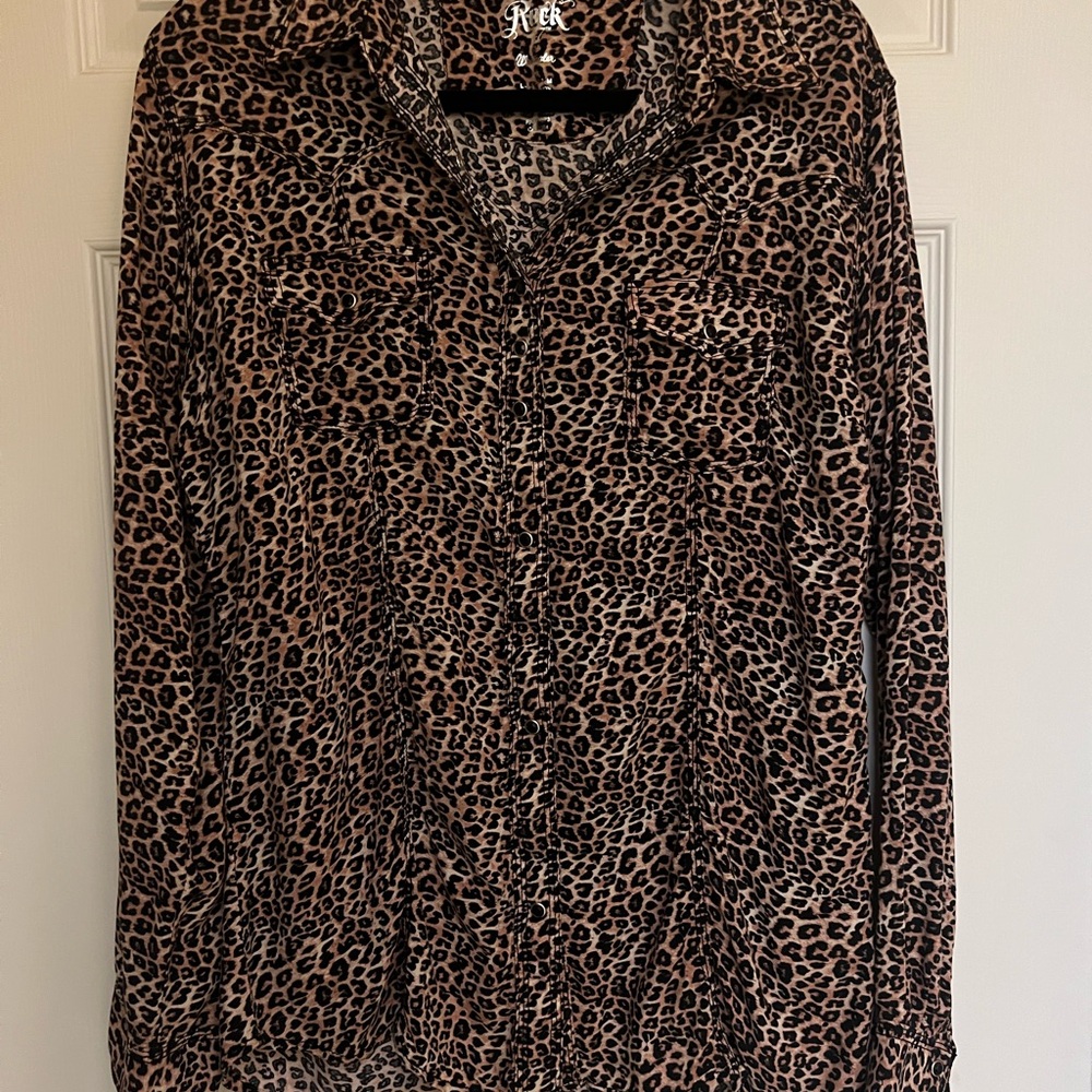 Wrangler Rock 47 Leopard Print Shirt
